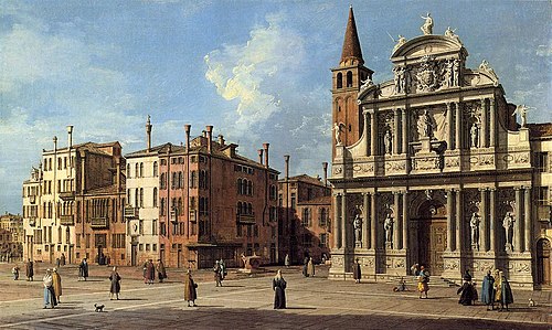 Venice: Santa Maria Zobenigo, 1760, Canaletto