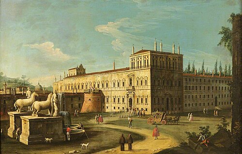 Monte Cavallo and the Quirinal Palace, Rome, 1749, Canaletto