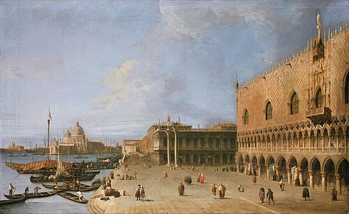 The Molo in Front of the Doge's Palace in Venice, 1730, Canaletto