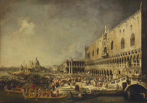 Arrival of the French Ambassador in Venice, 1727, Canaletto