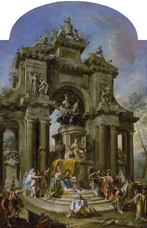 Memorial to James, First Earl of Stanhope, 1726, Canaletto