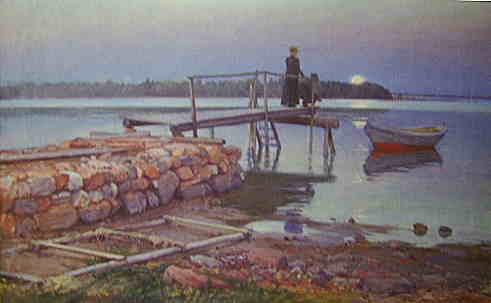 Jetty at Tomtebo, 1901, Elin Danielson-Gambogi