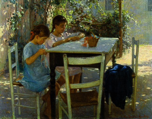 Young needleworkers, 1915, Elin Danielson-Gambogi