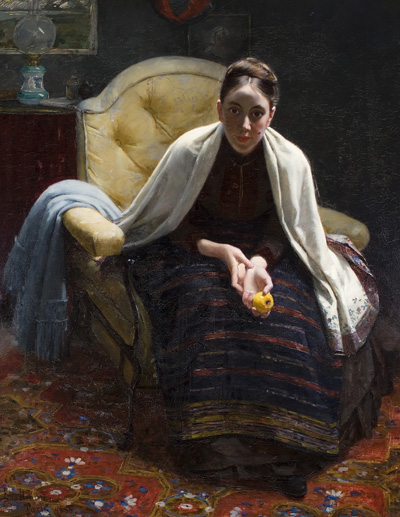 Portrait of Hilma Westerholm, 1888, Elin Danielson-Gambogi