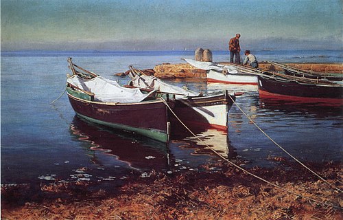 Fishing boats, 1903, Elin Danielson-Gambogi