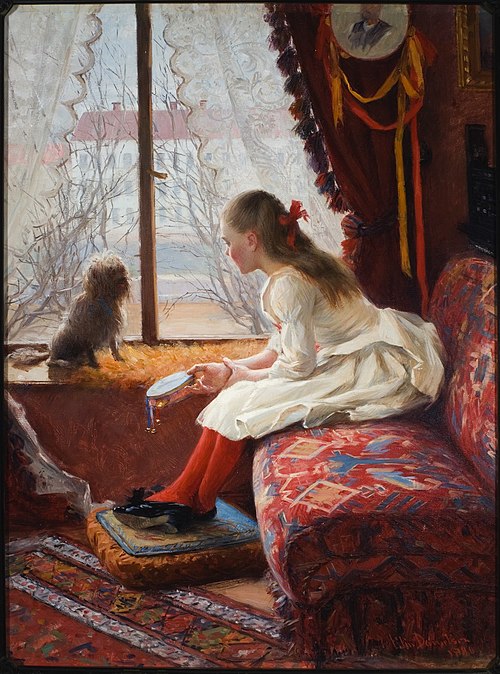 Portrait of Walborg Jakobsson, 1890, Elin Danielson-Gambogi