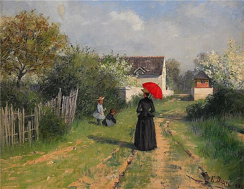 Going to church, 1888, Elin Danielson-Gambogi