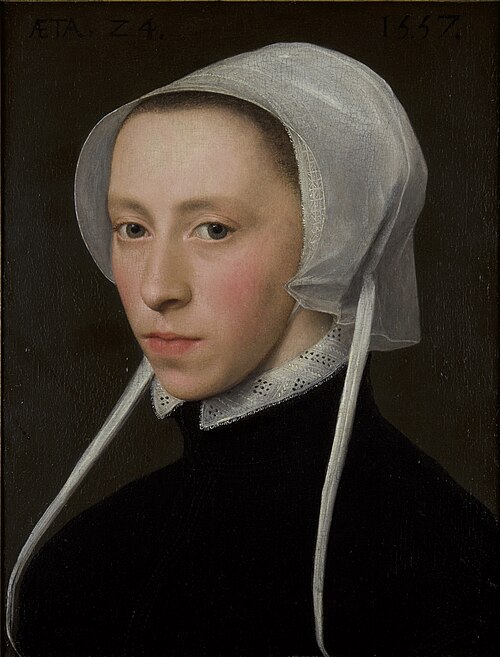 Porträt einer jungen Frau, 1557, Willem Key