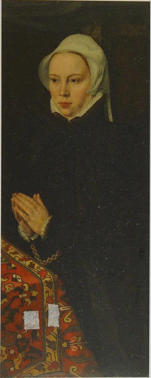 Portrait of the wife of a member of the de Smidt family, 1550, Willem Key