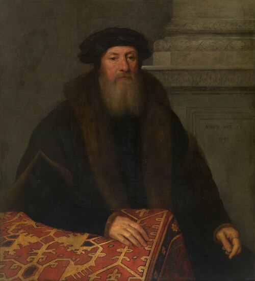 Portret van een man, 1543, Willem Key