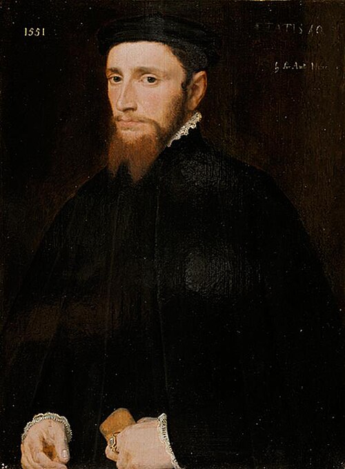 Portrait of a Man, called Mark Ker (died 1584), 1551, Willem Key