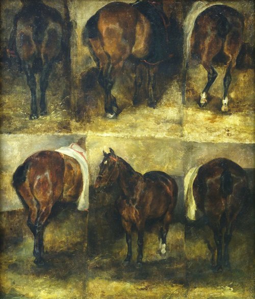 Études de chevaux, 1822, Antoine-Alphonse Montfort