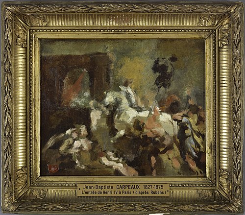 Entrée triomphale d'Henri IV à Paris, d'après Rubens, 1858, Jean-Baptiste Carpeaux