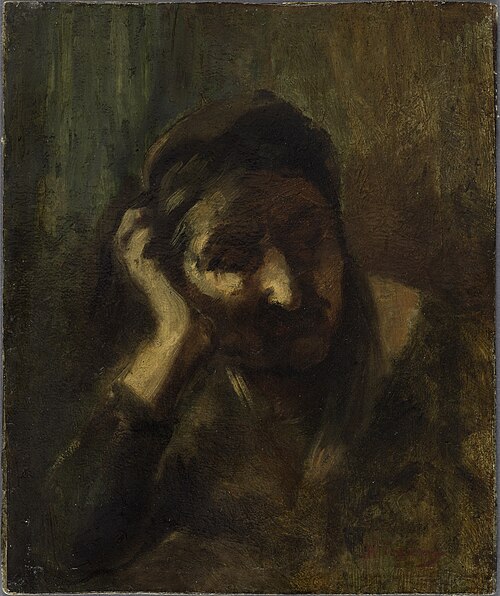 Tête de vieille femme italienne, dite Mère de la Palombella, 1857, Jean-Baptiste Carpeaux