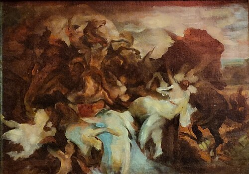 La défaite des Cimbres et des Teutons par Marius, 1853, Jean-Baptiste Carpeaux