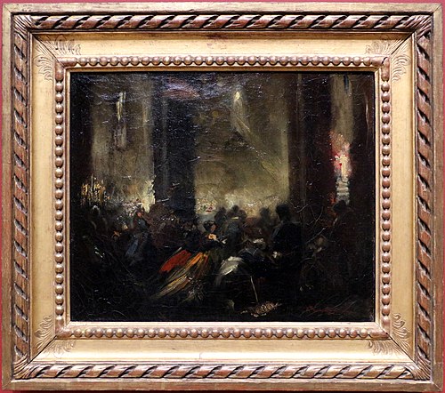 Messe de minuit à Rome, 1859, Jean-Baptiste Carpeaux