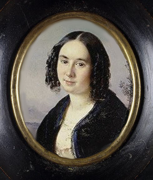 Portrait of Yelena Volkova, 1847, Robert Schwede