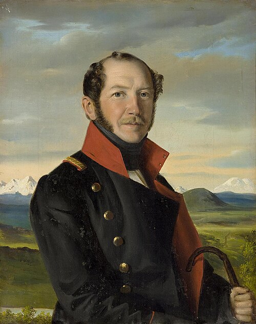 Portrait of the Decembrist N.I. Lorer, 1841, Robert Schwede