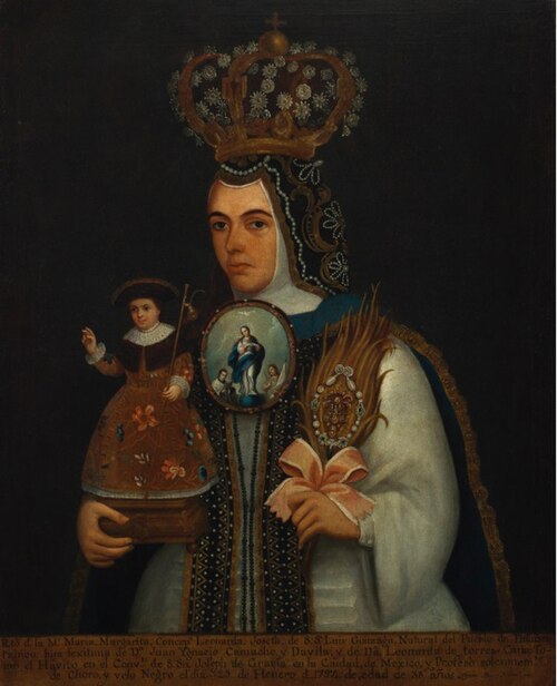 Sor Ma. Margarita Leonarda Josefa de San Luis Gonzaga, 1750, José de Alcíbar