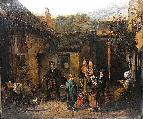 Musiciens ambulants, 1850, Antoinette Asselineau