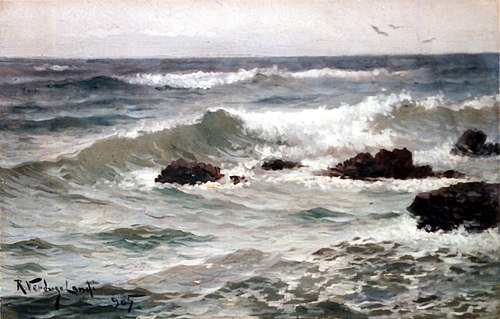 Paisaje de Vichy (Río Alier), 1905, Ricardo Verdugo Landi