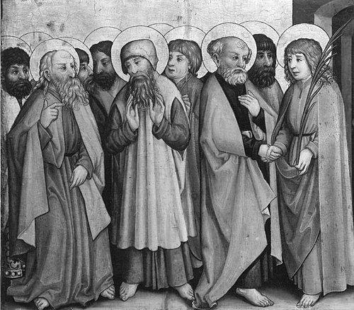 Die Apostelteilung, 1500, Meister des Heilsbronner Hochaltars
