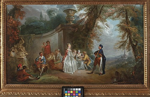 Venetian dance (Fetes Venitiennes), , Antoine Watteau