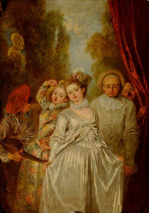 Actors of the Italian Troupe, 1719, Antoine Watteau