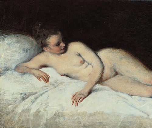 Nu couché, 1713, Antoine Watteau