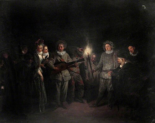 A Music Party (L'amour au théâtre italien), , Antoine Watteau