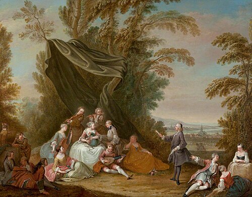 Fête Champêtre: Music Party under an Awning, , Antoine Watteau