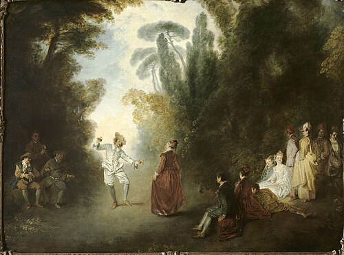 Le Bal champêtre, 1714, Antoine Watteau