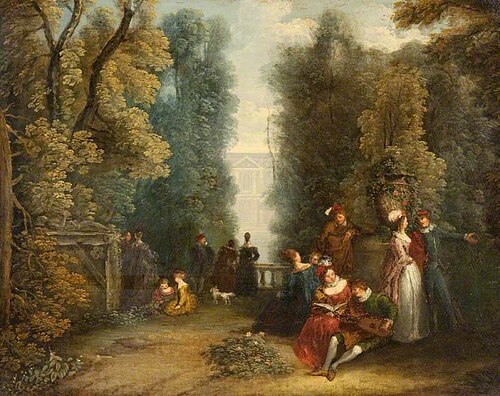 Garden Scene, , Antoine Watteau