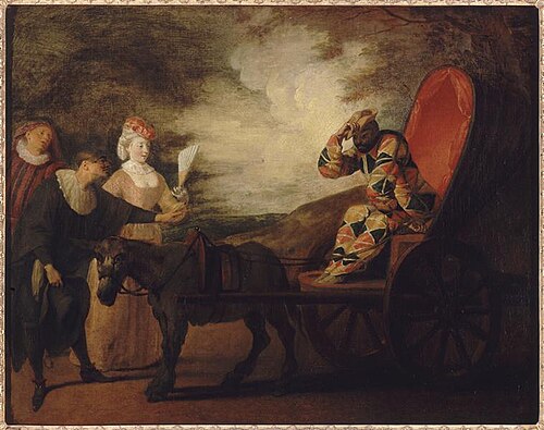 Arlequin empereur dans la lune, , Antoine Watteau