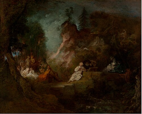Festivities in Honor of Pan, 1711, Antoine Watteau