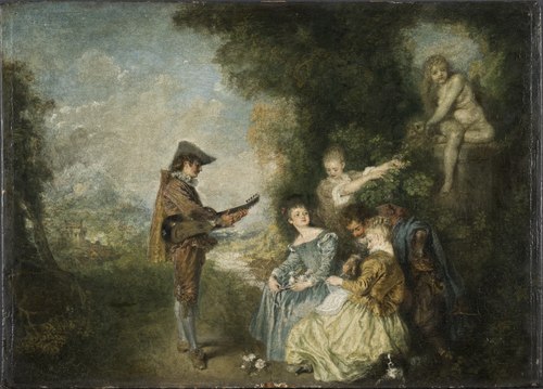 La Leçon d'Amour, 1716, Antoine Watteau