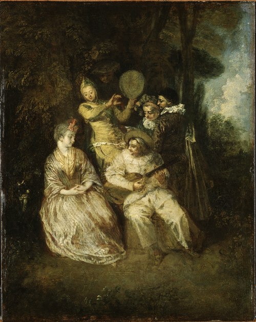 La Sérénade italienne, 1909, Antoine Watteau