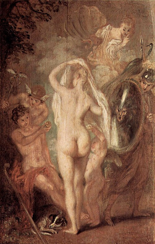 Le jugement de Pâris, 1718, Antoine Watteau