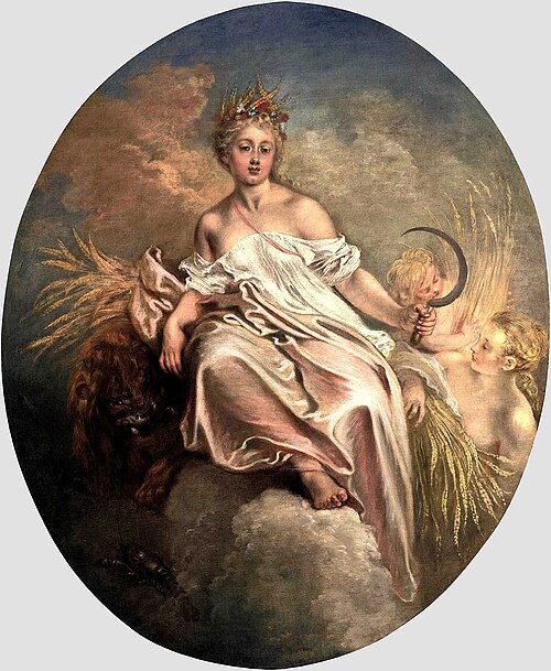 Allégorie de l'Été sous les traits de Cérès, 1717, Antoine Watteau