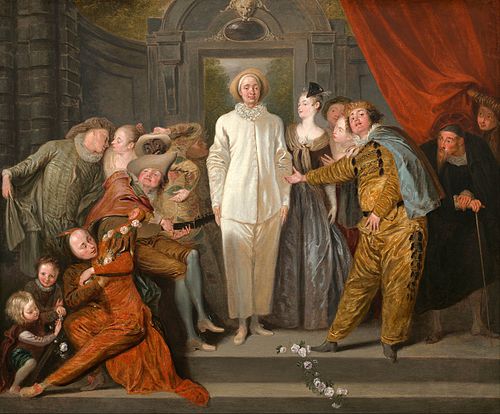 Les Comédiens italiens, 1720, Antoine Watteau