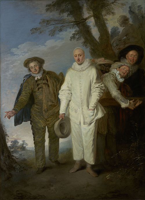 Les Comédiens italiens, 1720, Antoine Watteau
