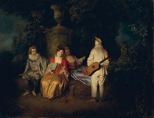 La Partie Carrée, 1713, Antoine Watteau