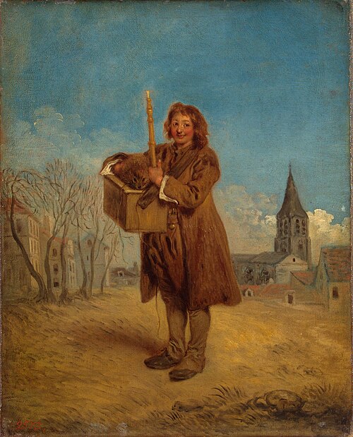 Le Savoyard et la Marmotte, 1716, Antoine Watteau