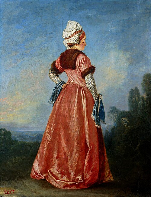 La Polonaise, 1717, Antoine Watteau
