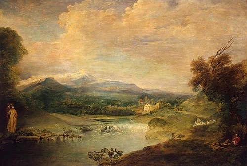 Paysage, 1714, Antoine Watteau