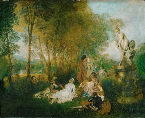 Les plaisirs de l’amour, 1718, Antoine Watteau