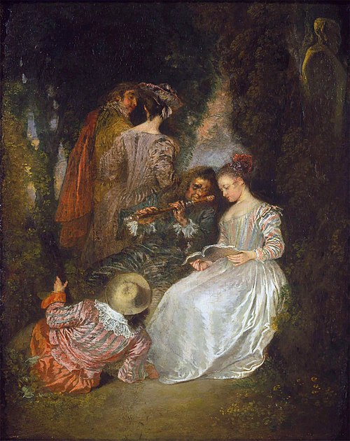 L'Accord parfait, 1719, Antoine Watteau
