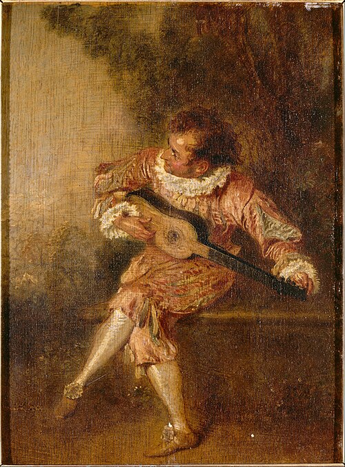 Le Donneur de sérénades, 1715, Antoine Watteau