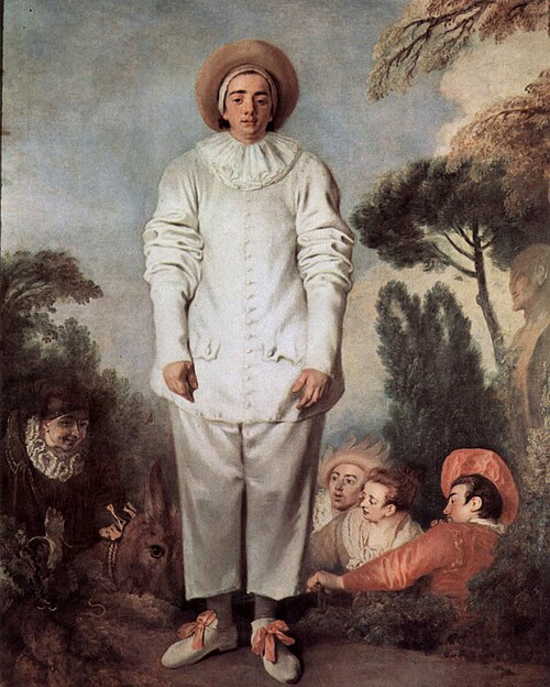 Pierrot, 1718, Antoine Watteau