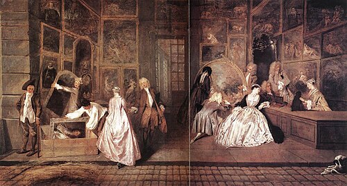 L'Enseigne de Gersaint, 1720, Antoine Watteau